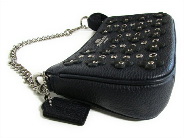 【スペシャル】コーチ リストレット ノリータ COACH Nolita Floral Rivets Wristlet 65726 SVADT SV/Navy Black [並行輸入品]