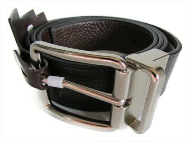 コーチ 【スペシャル】コーチ ベルト ペブル リバーシブル COACH Wide Harness Cut-To-Size Reversible Pebble Belt F64840 AQ0 Black/Brown