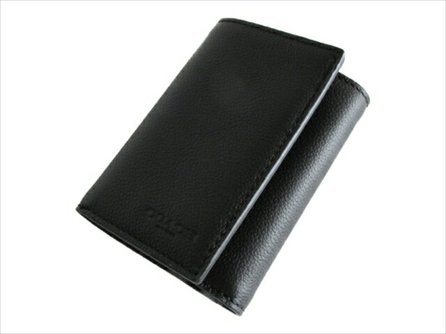 [コーチ] 3つ折り 財布 トライフォールド スポーツ カァーフ COACH Trifold Wallet Sportcalf F23845 BLK Black