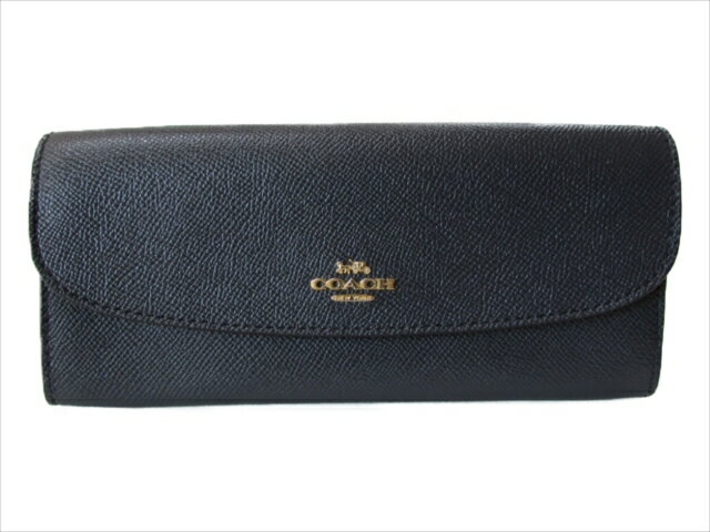 【スペシャル】[コーチ] 長財布 クロスグレイン COACH Crossgrain Leather Soft Wallet F59949 IMMID IM/Midnight