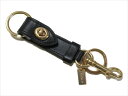   キーホルダー COACH Leather Turnlock Valet Key Fob F39865 GDBLK