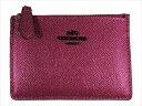 yXyVz[R[`] K IDP[X COACH Crossgrain Metallic Mini ID Skinny F21072 QBNCJ QB/Metallic Magenta