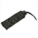 yXyVz[R[`] P  VOl`[ Au COACH SIGNATURE MINI UMBRELLA F63365 SLCBK SV/Black Grey/Black