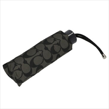 【スペシャル】[コーチ] 傘 かさ シグネチャー アンブレラ COACH SIGNATURE MINI UMBRELLA F63365 SLCBK SV/Black Grey/Black