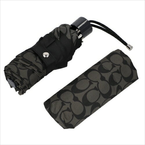 【スペシャル】[コーチ] 傘 かさ シグネチャー アンブレラ COACH SIGNATURE MINI UMBRELLA F63365 SLCBK SV/Black Grey/Black