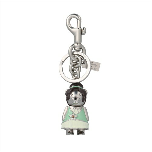 【スペシャル】 コーチ キーホルダー ベアー チャーム キーフォブ COACH Disney Princess Tiana Bear Bag Charm Key Fob C0268 SV/A5