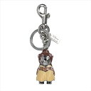 【スペシャル】[コーチ] キーホルダー ベアー チャーム キーフォブ COACH Disney Princess Belle Bag Charm Key Fob C0267 SV/YL