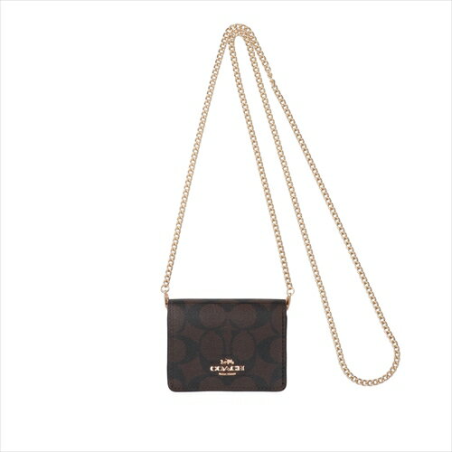 yXyVz[R[`] V_[ J[hP[X COACH Signature Mini Wallet On Chain 6650 IMAA8