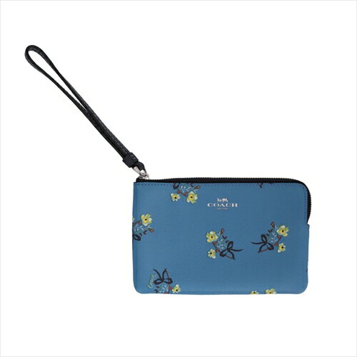 【スペシャル】[コーチ] リストレット COACH Floral Bow Print Corner Zip C7382 SVBLM