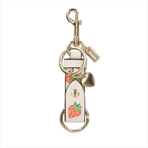 【コーチ箱・紙袋付き】 [コーチ] キーホルダー チャーム Coach Strawberry Trigger Snap Bag Charm CB613 IMCAH