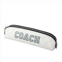 コーチ 【スペシャル】[コーチ] ポーチ ペンシルケース COACH Varsity Signature Leather Pencil Case CC054 SVUOB SV/Chalk/Indigo