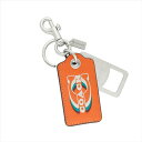 【スペシャル】[コーチ] キーホルダー 栓抜き ボトルオープナー COACH BOTTLE OPENER KEY FOB CJ743 SVVTQ SV/Bright Orange Multi