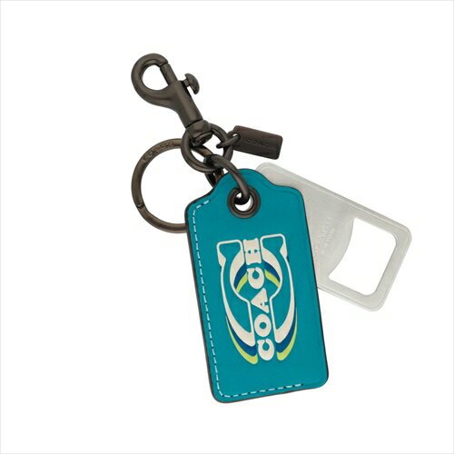 【スペシャル】[コーチ] キーホルダー 栓抜き ボトルオープナー COACH BOTTLE OPENER KEY FOB CJ743 JIO2Y JI/Teal Multi