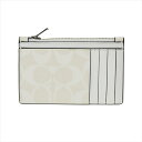 コーチ 小銭入れ カードケース COACH Zip Card Case Signature C4281 QBVSI QB/Chalk/Glacier