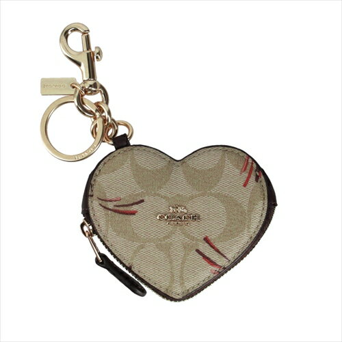 コーチ コーチ 小銭入れ コイン ケース COACH Signature Heart Star Print Bag Charm CK071 IMOT4 IM/Light Khaki Multi