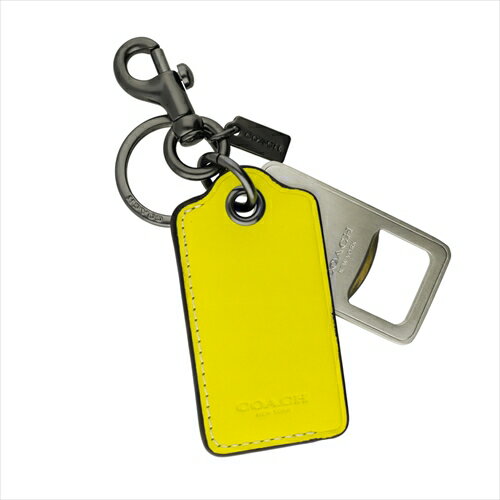 コーチ キーホルダー COACH KEY FOB CL419 QBMBX Gunmetal Bright Yellow