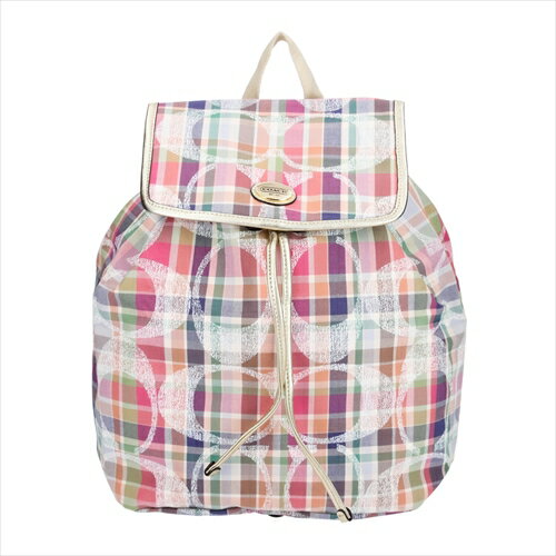 コーチ ヴィンテージ 折りたたみバックパックバッグ COACH Daisy Madras Packable Backpack F77342 B4/MC