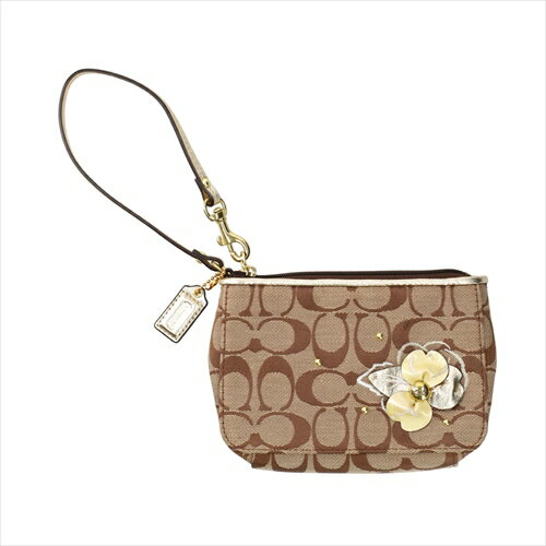 【スペシャル】[コーチ] リストレット ヴィンテージ COACH Floral Applique Wristlet F45071 BKHWT