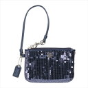 コーチ ポーチ 【スペシャル】[コーチ] リストレット COACH Occasion Sequin Small Wristlet 46563 SV/MQ SV/Midnight