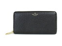 kate spade ケイトスペード ジッパーラウンド 長財布 ネダ グレイ ストリート グレー ブラックkate spade Neda (WLRU2264) Grey Street black