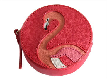 【スペシャル】ケイトスペード 小銭入れ フラミンゴ kate spade Flamingo Coin Purse WLRU2522 Take a Walk on the Wild Side gream/mult [並行輸入品]