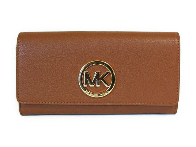 MICHAEL KORS マイケルコース ジッパーラウンド 長財布 フルトン キャリオール レザー ブラウンMICHAEL Michael Kors FULTON CARRYALL LEATHER luggage 32F2GFTE3L