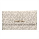 【スペシャル】[マイケルコース] 3つ折り長財布 ジェットセットトラベル Michael Kors JET SET TRAVEL LG TRIFOLD vanilla 35F8GTVF3B