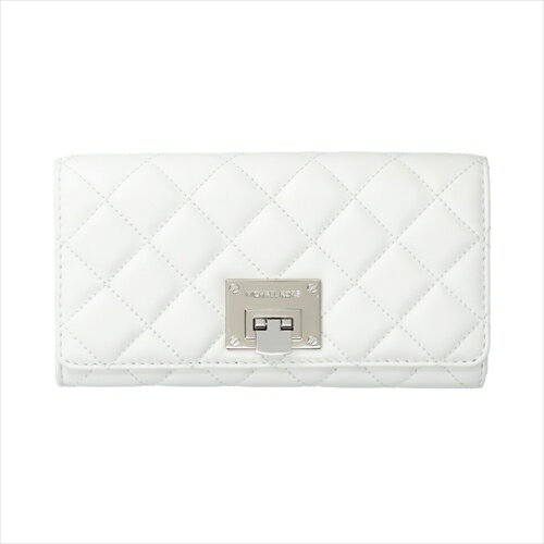 マイケル・コース 革長財布 レディース [マイケルコース] ヴィンテージ 長財布 MICHAEL Michael Kors ASTRID CARRYALL LEATHER optic white 35S6SARE3L