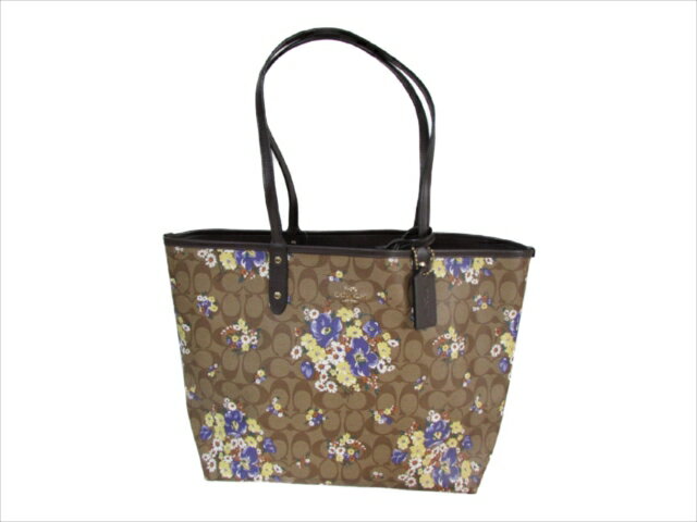 【スペシャル】[コーチ] トートバッグ シグネチャー COACH Signature Medley Bouquet Reversible Tote F32084 IME7V IM/Khaki Multi