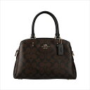 ハンドバッグ 【スペシャル】[コーチ] バッグ ミニ リリー COACH Signature Mini Lillie Carryall 91494 IMAA8 IM/Brown/Black