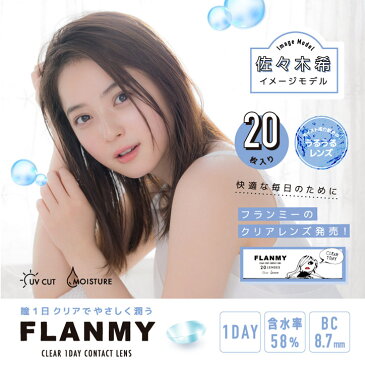 FLANMY CLEAR 1DAY フランミー クリアワンデー(1箱20枚入り)【送料無料】(クリアレンズ ソフトコンタクトレンズ ワンデー クリアコンタクト 使い捨て コンタクトレンズ )