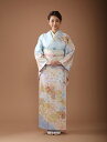 着物 レンタル 七五三 母 親 訪問着 レンタル フルセット [着物 レンタル 七五三 着物 【美人きもの】 結婚式 七五三 お宮参り 正絹【綸子】 水色 15...