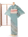 夏 訪問着 レンタル 絽 訪問着 夏用 フルセットレンタル 絽 着物 レンタル 夏 緑 さわやか 華紋【結婚式】【披露宴】【wedding】【結納】【発表会】【...