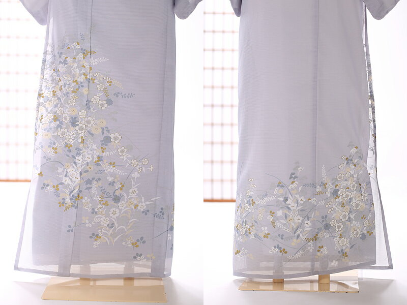 夏 訪問着 レンタル 絽 訪問着 夏用 フルセットレンタル 絽 着物 レンタル 夏 グレー 小桜【結婚式】【披露宴】【wedding】【結納】【発表会】【表彰式】【お茶会】【パーティ】【食事会】【写真撮影】【着物レンタル】【和服】【母親】kt5064【レンタル】