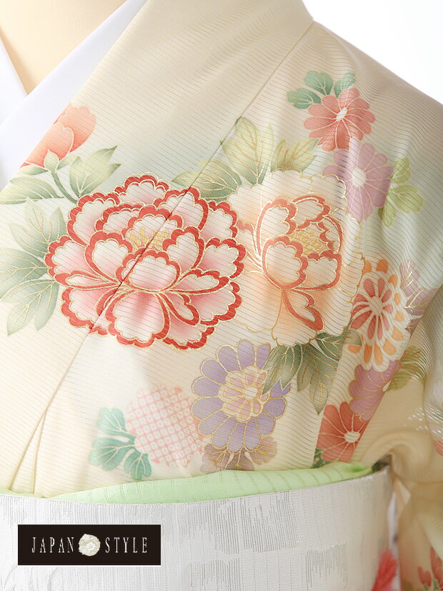 夏 訪問着 レンタル 絽 訪問着 夏用 フルセットレンタル 絽 着物 レンタル 夏 japan styleジャパンスタイル ブランド サマー summer　夏きもの 【結婚式】【披露宴】【wedding】【お茶会】【パーティ】【食事会】kt5072【黄色】【牡丹】【レンタル】