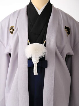 【レンタル】【卒業式 袴 レンタル 小学生】【卒業式】【男の子】【袴レンタル】【着物レンタル】子供用 ジュニア紋付袴レンタル グレー×紺 紋付きフルセット 羽織レンタル 袴145cm 150cm 155cm10歳〜13歳 十三参り 小学校卒業式 6年生 往復送料無料 FC1344