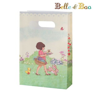 Talking Tables/Belle and Boo トリートバッグ & ステッカー (ペーパーバッグ/紙袋/持ち手付き 紙バッグ/シール入り) トーキングテーブル/Belle&Boo(ベル&ブゥ/ベルとブゥ) 誕生日/お祝い/パーティーグッズ/ラッピング袋 おしゃれ/SNS映え/うさぎ 雑貨 うさぎ好き