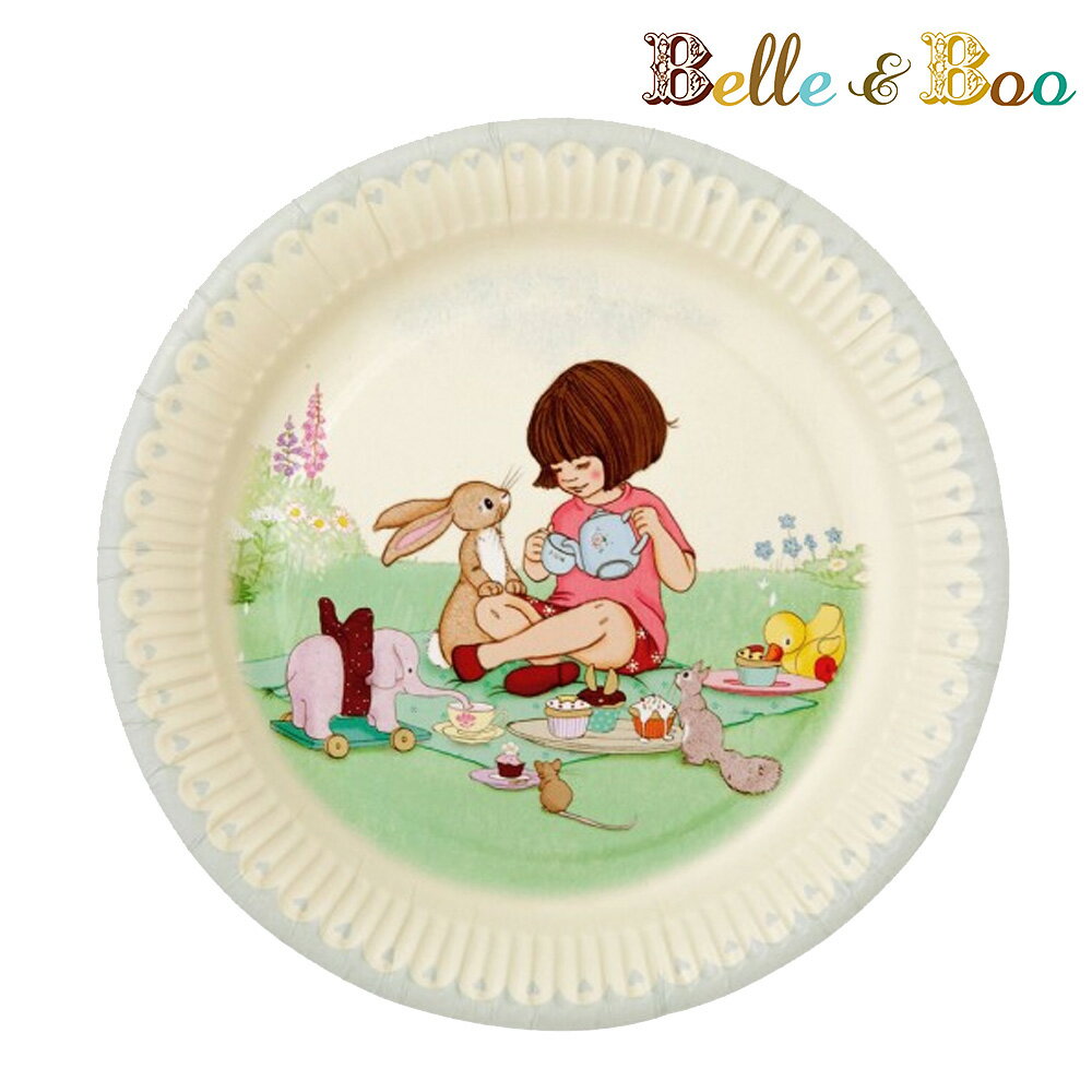 ラッピングの詳細はこちら Belle&amp;Boo他のアイテムはこちら Belle&Boo/パーティーにぴったりな おしゃれな紙皿の詳細ブランド【 Talking Tables / トーキングテーブル 】イギリスのパーティーアイテムブランド。ホームパーティーだけでなく、ウエディングシーンのテーブルコーディネートやお祝いの日の演出に活躍！ガーリーで華やかな配色とデザインが世界中で愛されています。Belle&Boo(ベル＆ブゥ)シリーズアイテム名紙皿/ペーパープレート紙プレート/お皿素材紙製サイズ直径:約23cm内容量8枚入りポイントベルとブゥは、海外では人気の絵本のキャラクター。まだ日本ではあまり知られていないので、他の人と被らず、おススメです。センスの良い贈り物としても、大変喜ばれています。特徴・お誕生日会やホームパーティーをおしゃれに彩る　Belle&Booシリーズの紙皿です！・ベルとブゥの世界感があふれる　ノスタルジックでやさしい色使い。・お揃いのコップやペーパーナプキンと　セットで使うとパーティーの雰囲気もUP！ ご注意 ※輸入商品は縫製・プリントなどが海外での基準となり 　日本では不良品と思えるような仕上がりであっても 　不良品扱いとならない場合が多々ございます。 輸入商品をお買求めの際は、 お国柄の違いをご理解頂けます様お願いいたします。 ※画面上と実物では多少色具合が異なって見える場合もございます。 　何卒予めご了承の程よろしくお願い致します。 ▼その他のBelle＆Booのパーティグッズ はこちら▼ カップケーキラッパー テーブルクロス ペーパーナプキン &nbsp; &nbsp; &nbsp; 紙コップ 紙皿 トリートバッグ ベル＆ブーの雑貨はギフトにも好評です。 出産祝い、セレモニーの御祝・御礼・内祝いなど祝儀の品としても最適です。 ギフトとしてとても気の利いた贈り物になるはずです。大切な方へのお祝い、お節句、クリスマスなどにも人気です。熨斗がけやラッピングも対応いたしますので、お気軽にご連絡下さい。