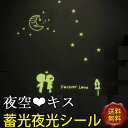 夜光シール【夜空キス Y0042】蓄光夜光シール 夜光・蓄光シール 夜光プレーン(シールタイプ)壁飾り ウォールステッカー イベントに!子供部屋 装飾品 プレゼ...