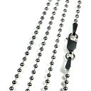 【限定品】シルバーチェーン ボール(直径2.0mm)70cm チェーン&ネックレス 長さ選択可能【メール便対応可】