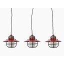 BAREBONES LIVING ベアボーンズ リビング エジソン ストリング ペンダント ライト レッド Edison Pendant String Ligh...