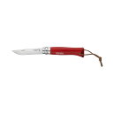 OPINEL(オピネル) ステンレススチール ナイフ #8 コロラマ レッド 8.5cm