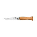 OPINEL(オピネル) ステンレススチール ナイフ オリーブ #6 7.3cm オピネルナイフ キャンプ アウトドア 折りたたみナイフ
