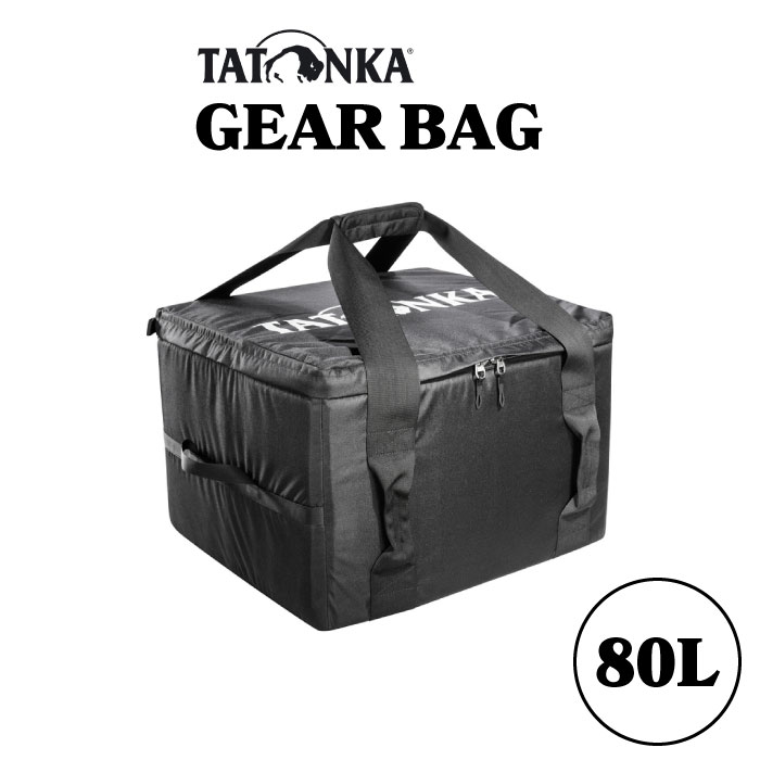 【並行輸入品】【あす楽対応】TATONKA タトンカ ギアバッグ ブラック 80L Gear Bag トートバッグ 持ち運び バッグ ソロ キャンプトート キャンプグッズ キャンピング ツールボックス フィールドラック 登山 トレッキング ソフトコンテナ 撥水 自立 BBQ バーベキュー 大きい