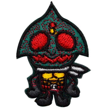 仮面ライダー ワッペン 刺繍ワッペン キャラクター 縦3.8cm×横2.6cm アマゾン アイロンワッペン ステッカー シール 男の子 正規品 入園 入学 わっぺん WAPPEN wappen アップリケ あっぷりけ【メール便可】 マスク用小さいサイズ マスク用小さいサイズ