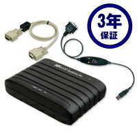 【5/20 20時～24時 10％OFF P2倍】RS-232C 56K DATA/14.4K FAX Modem （USB変換ケーブル付） 3年保証モデル REX-C56EX-UW3 モデム アナログモデム