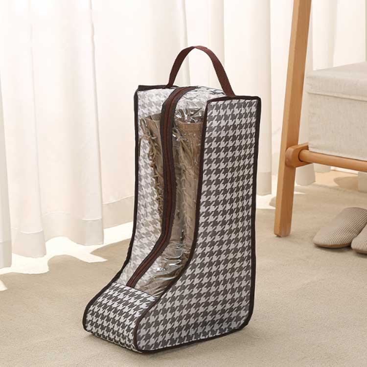 ブーツ収納袋 透明 長靴 持ち手付き シューズバッグ 防水 ロングブーツ ショートブーツ ロングブーツ 持ち運び便利 旅行 トラベル 靴収納 ブーツ収納カバー 防塵 折りたたみ 軽量 【3点セット】ブーツ収納ケース