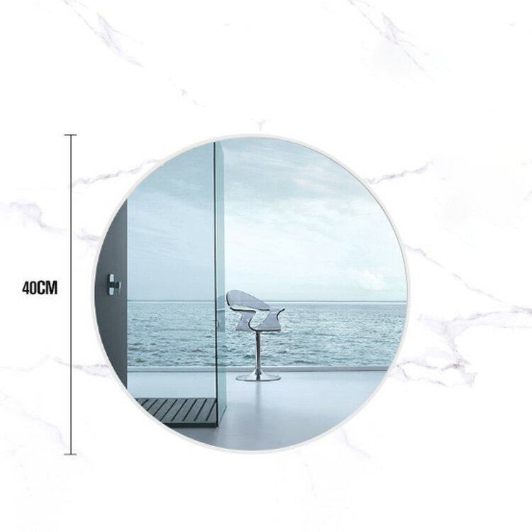 丸型 玄関 40cm 2WAY 鏡 飛散防止 ウォールミラー 洗面台 かがみ おしゃれ ミラー 洗面鏡 大きい 洗面所 姿見 丸鏡 寝室 壁鏡 ラウンド 円形 取り付け 壁掛け鏡 風水 壁掛け 北欧 インテリア 新生活 雑貨 トイレ [2]