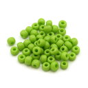 【50粒入】【 5×3mm ガラスカラービーズ 黄緑/ライトグリーン 】 アクセサリーパーツ/ガラス/ビーズ/カラフル/手芸/ハンドメイド/オリジナル/制作/修...