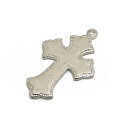 1ヶ入【 CHクロスE Ni/シルバー 】 アクセサリーパーツ/ペンダントトップ/チャーム/金具/アクセサリー/装飾/金属/クロス/手作り/ハンドメイド/ワンポ...